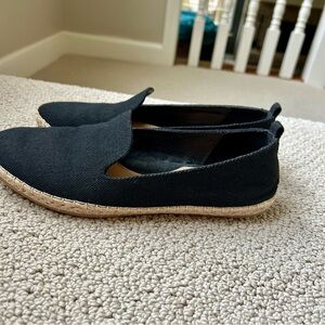 Black Espadrille Flats